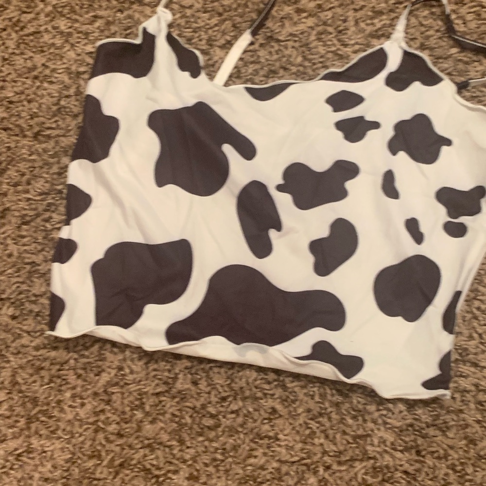 Cow Print Women's Top